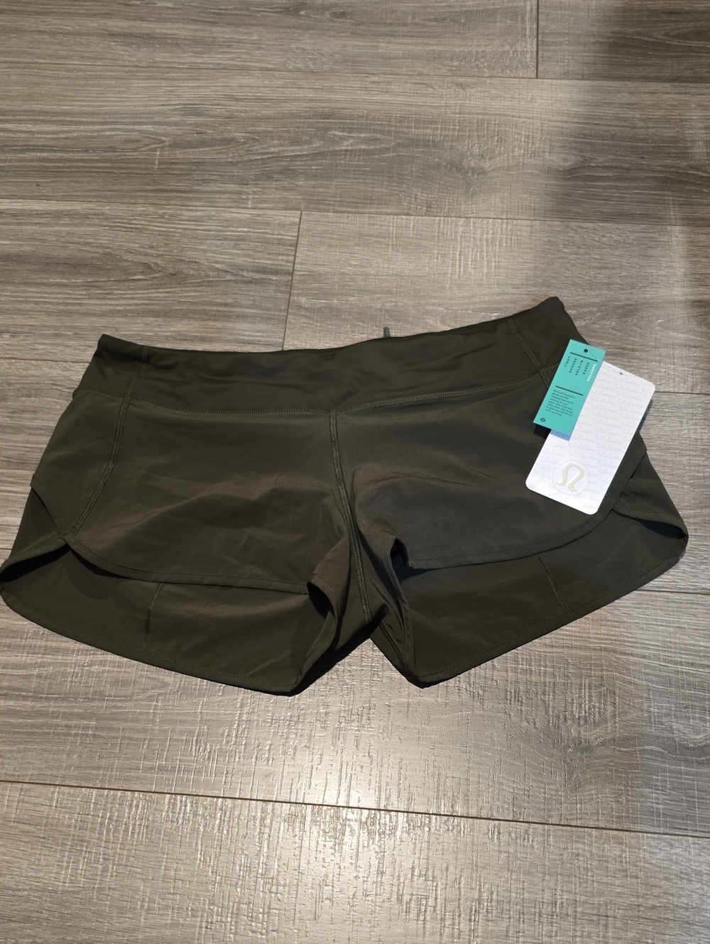lululemon athletica Women’s Dark Olive Athletic Shorts